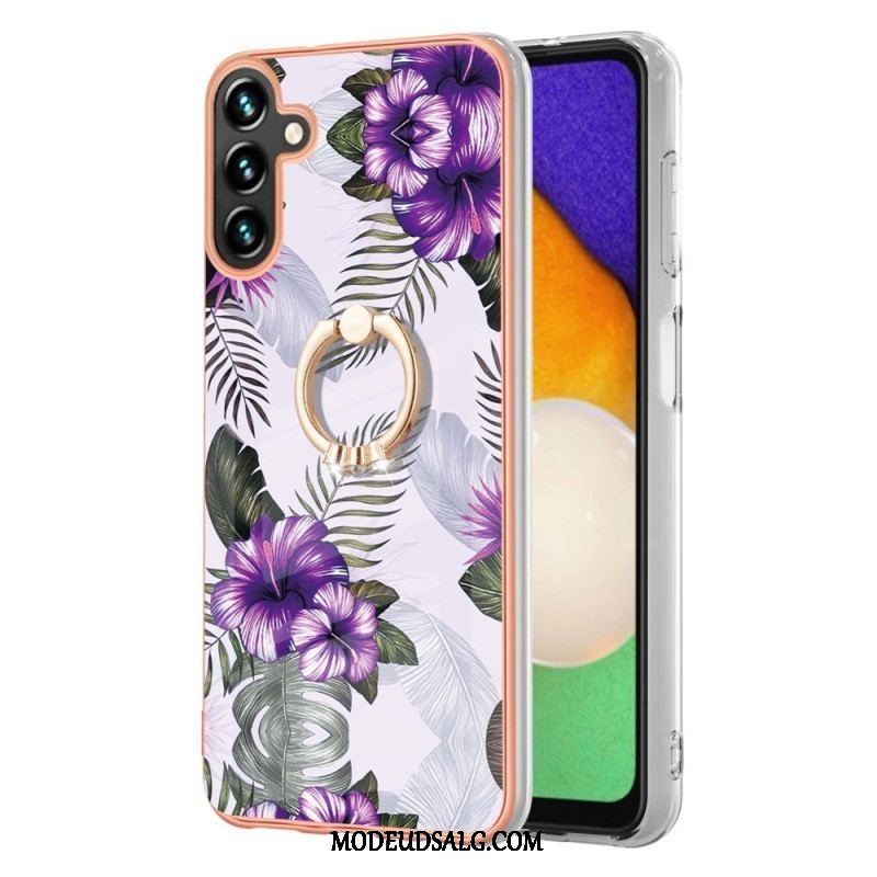 Cover Samsung Galaxy A13 5G / A04s Ring-bracket Blomster