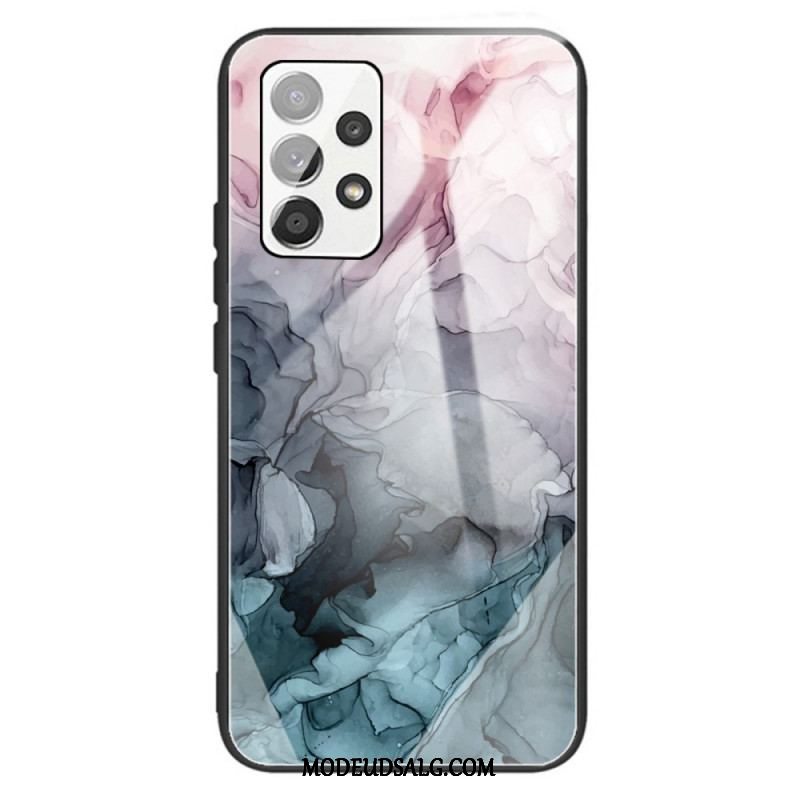 Cover Samsung Galaxy A13 Marmor Hærdet Glas