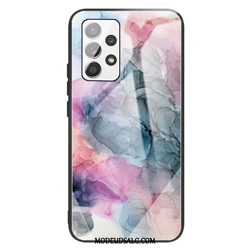 Cover Samsung Galaxy A13 Marmor Hærdet Glas