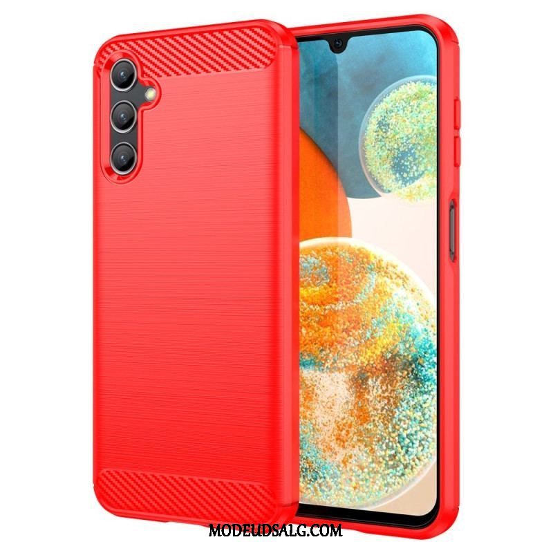 Cover Samsung Galaxy A14 / A14 5G Børstet Kulfiber