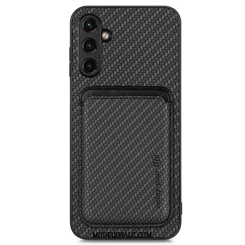 Cover Samsung Galaxy A14 / A14 5G Carbon Fiber Aftagelig Kortholder