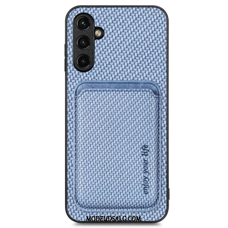 Cover Samsung Galaxy A14 / A14 5G Carbon Fiber Aftagelig Kortholder