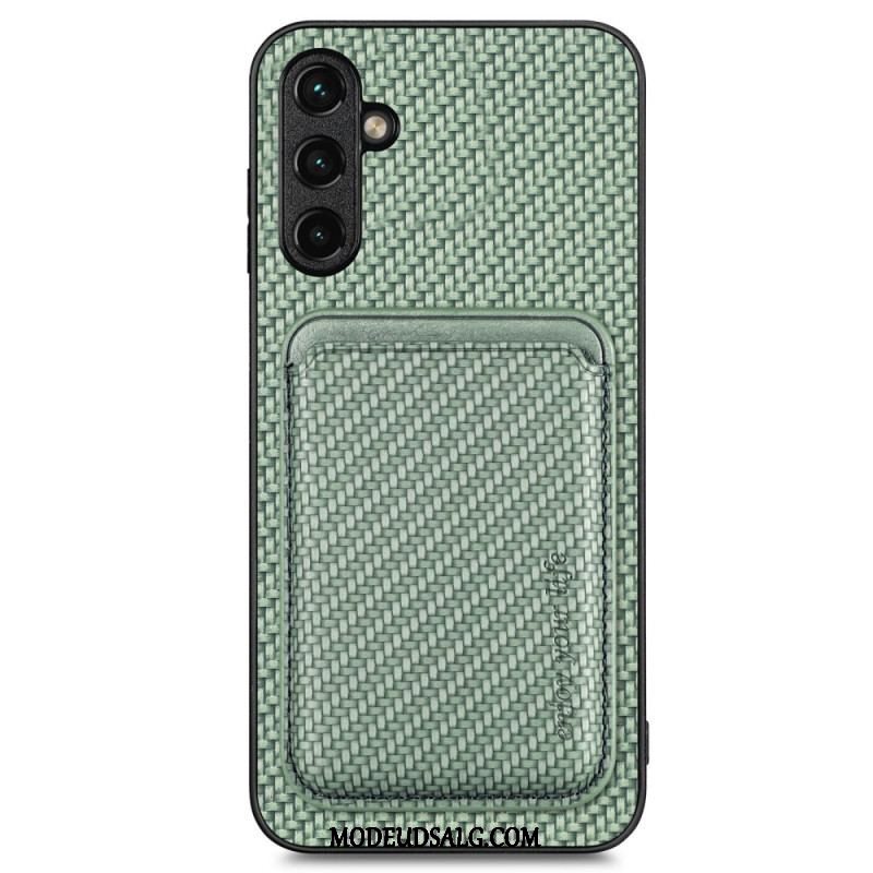 Cover Samsung Galaxy A14 / A14 5G Carbon Fiber Aftagelig Kortholder