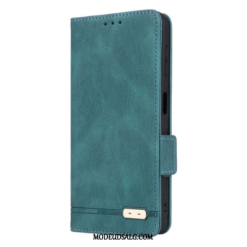 Cover Samsung Galaxy A14 / A14 5G Flip Cover Læder Tekstur