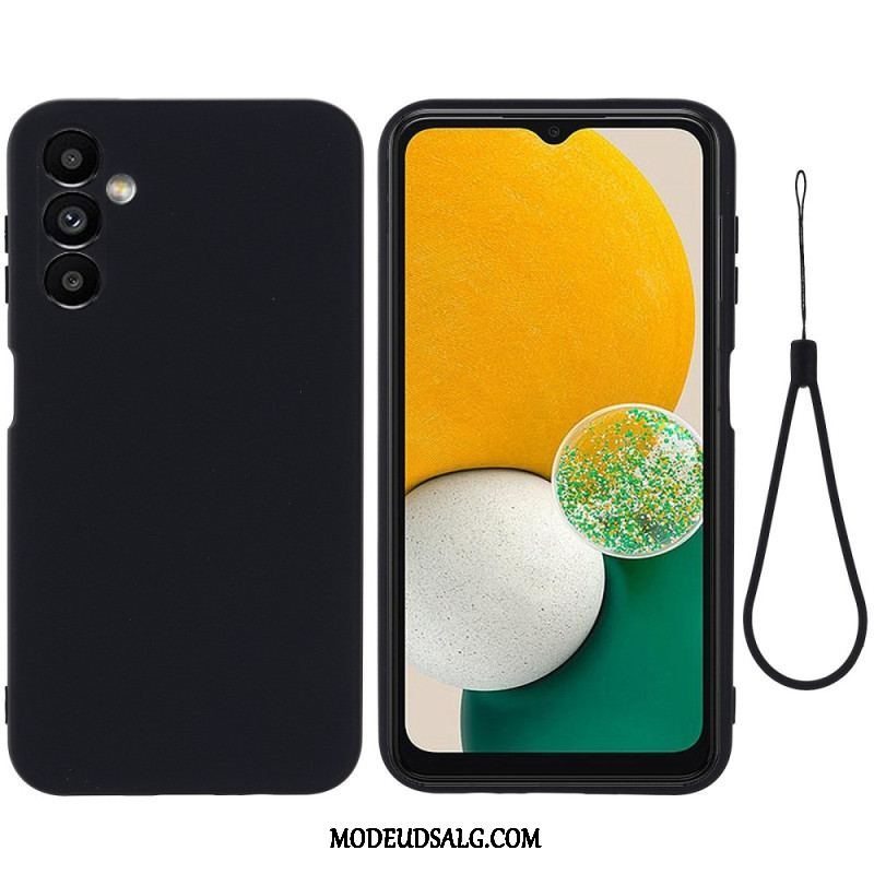 Cover Samsung Galaxy A14 / A14 5G Med Snor Strappy Flydende Silikone