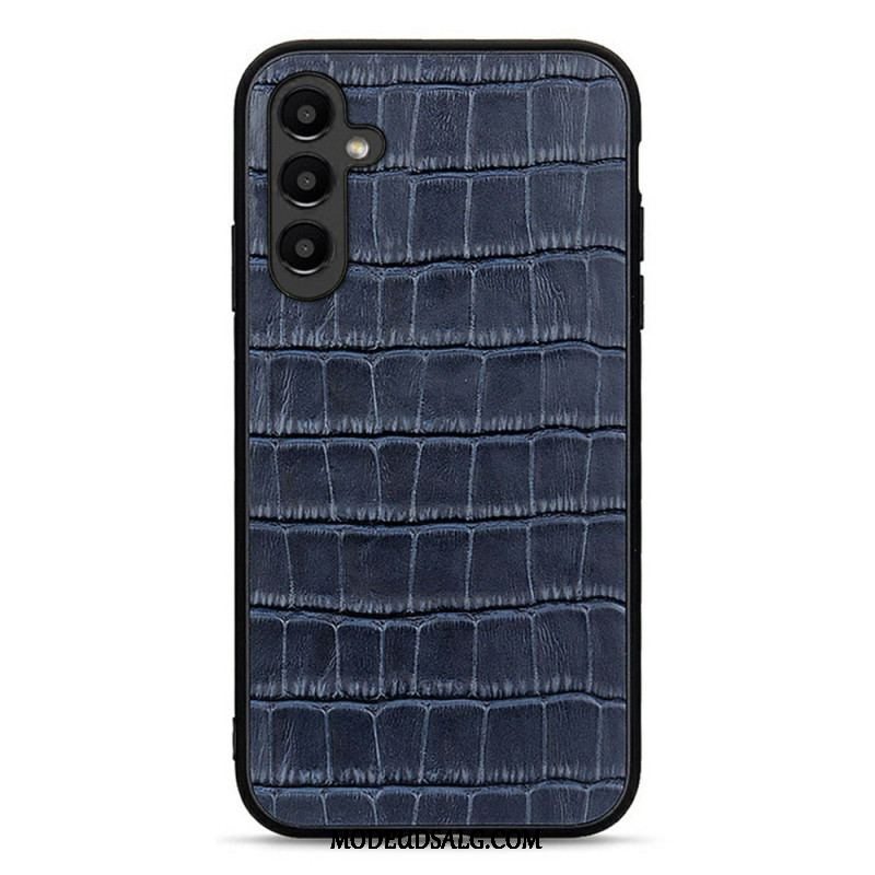 Cover Samsung Galaxy A14 / A14 5G Ægte Læder I Krokodillestil