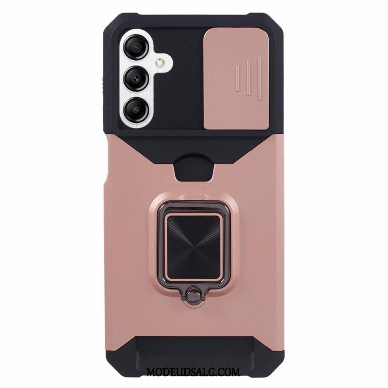 Cover Samsung Galaxy A15 5g Kortholder Beskytter Linse Og Støtte