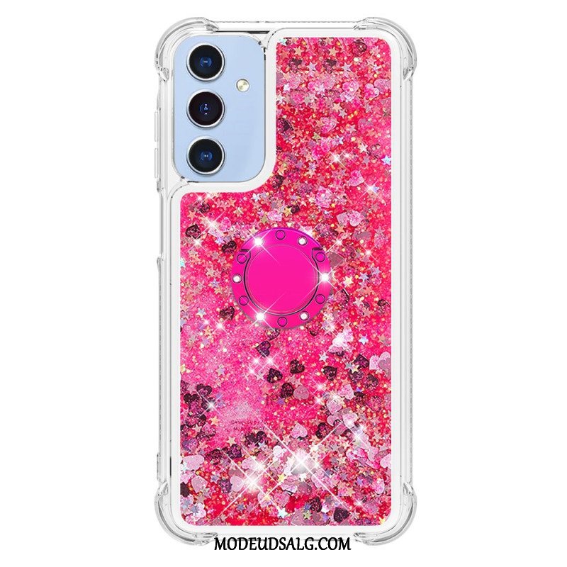 Cover Samsung Galaxy A15 5g Telefon Etui Flydende Glitter Støttering