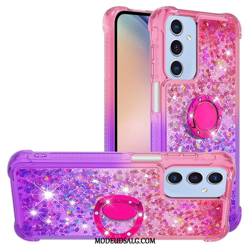 Cover Samsung Galaxy A15 5g Telefon Etui Glitter Gradient Support Ring