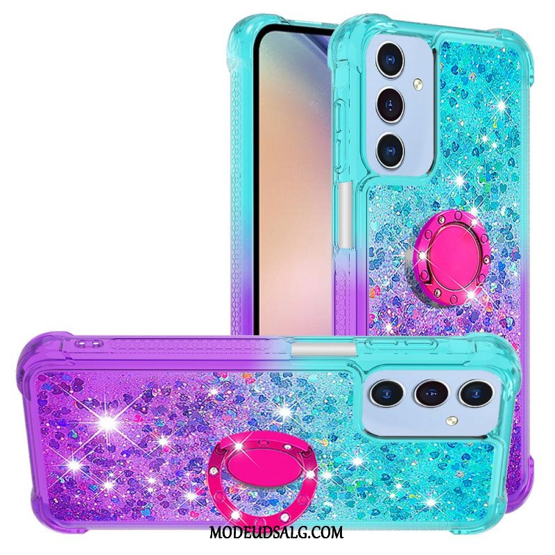 Cover Samsung Galaxy A15 5g Telefon Etui Glitter Gradient Support Ring