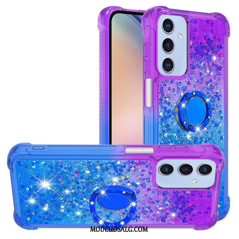 Cover Samsung Galaxy A15 5g Telefon Etui Glitter Gradient Support Ring