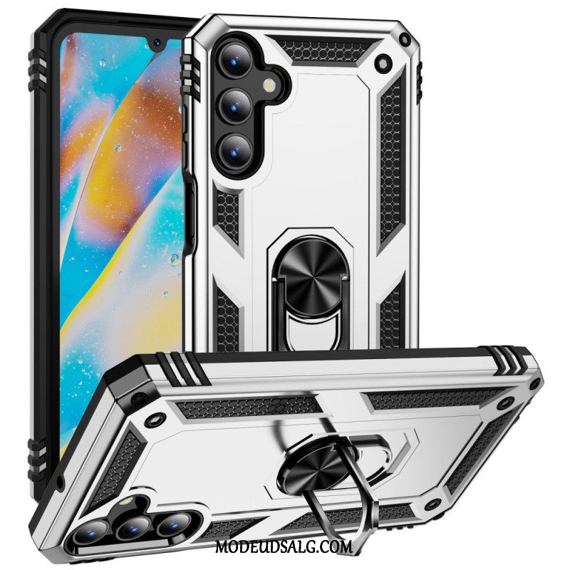 Cover Samsung Galaxy A15 5g Telefon Etui Metalstil Med Støttering