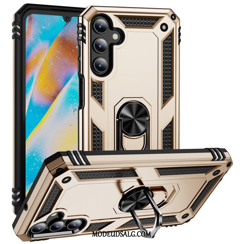 Cover Samsung Galaxy A15 5g Telefon Etui Metalstil Med Støttering