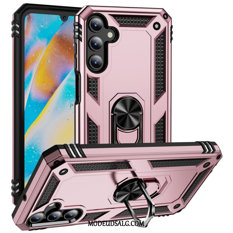 Cover Samsung Galaxy A15 5g Telefon Etui Metalstil Med Støttering