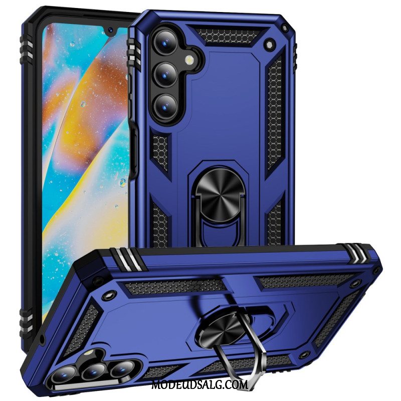 Cover Samsung Galaxy A15 5g Telefon Etui Metalstil Med Støttering