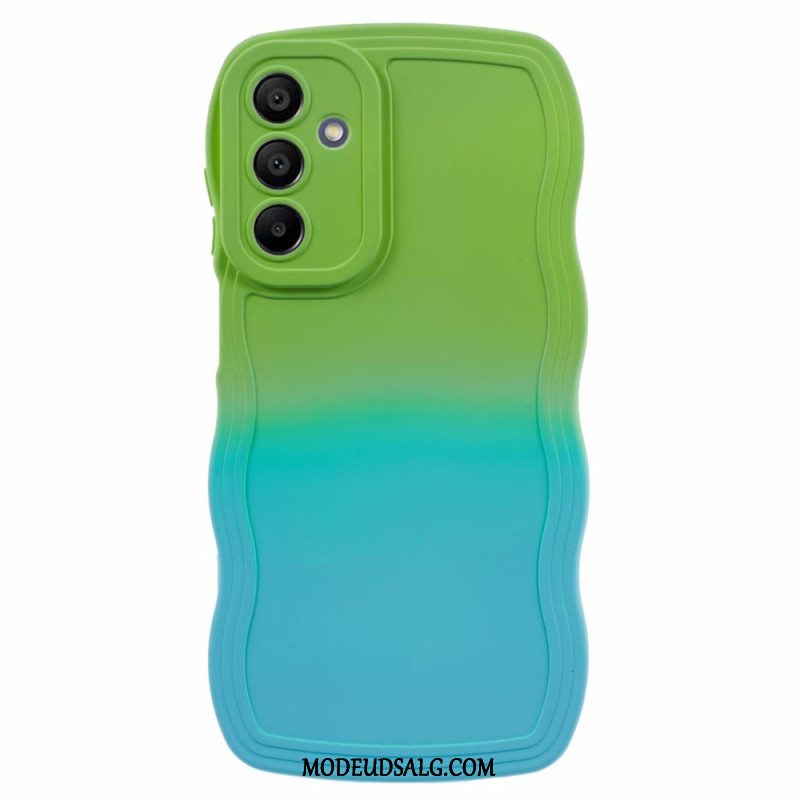 Cover Samsung Galaxy A15 5g Tofarvet Bølget Silikone