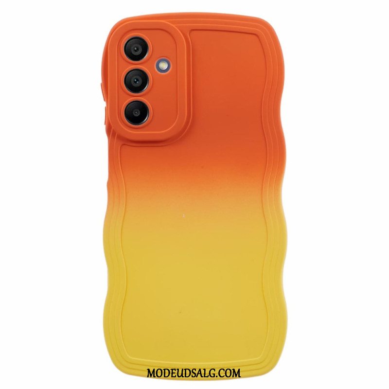 Cover Samsung Galaxy A15 5g Tofarvet Bølget Silikone