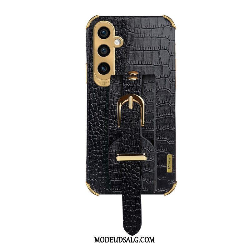 Cover Samsung Galaxy A15 Telefon Etui Krokodillestil Med Armbåndsstøtte