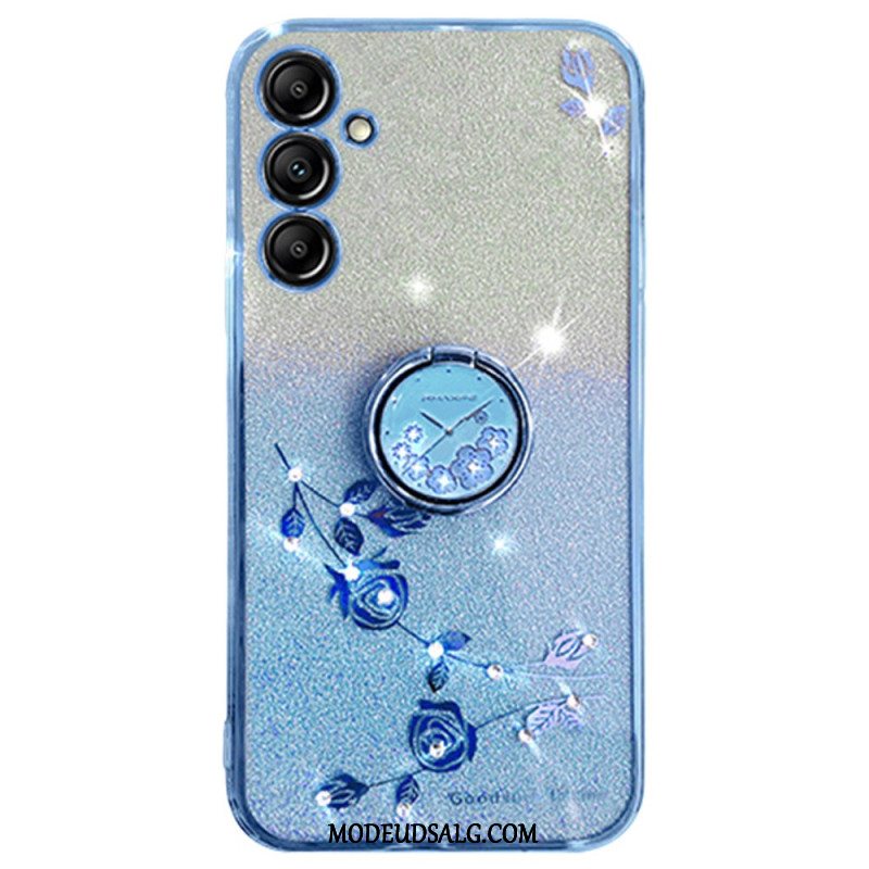 Cover Samsung Galaxy A16 5g Blomster- Og Rhinstenstøttering Kadem