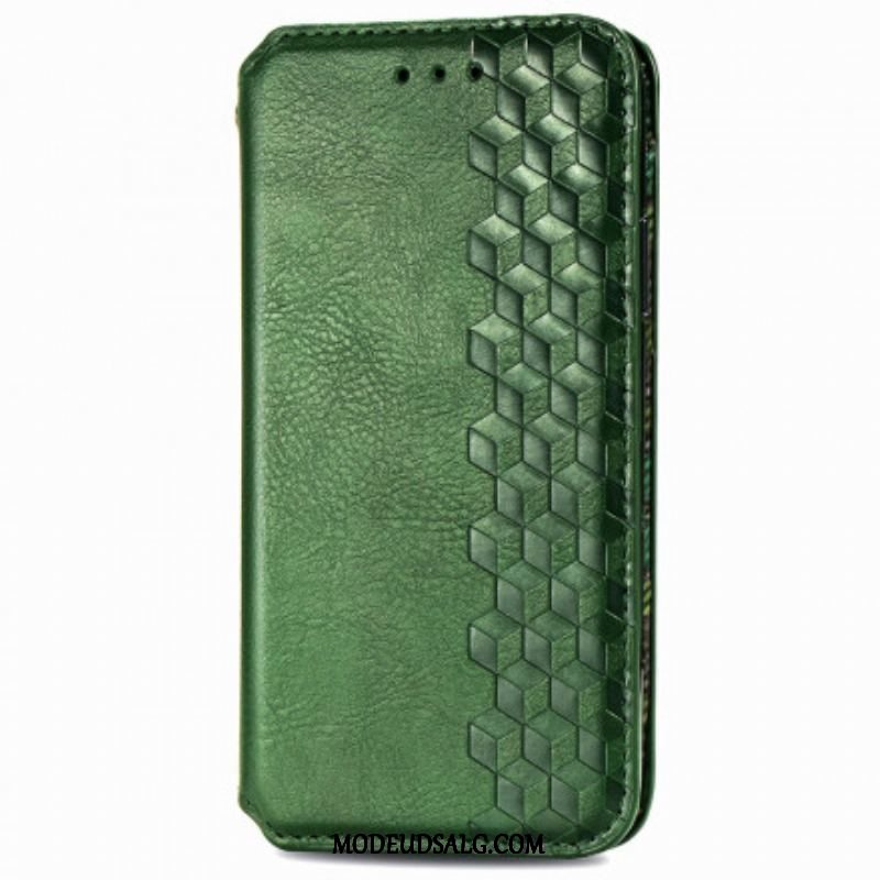 Cover Samsung Galaxy A42 5G Flip Cover Diamanttekstur I Lædereffekt