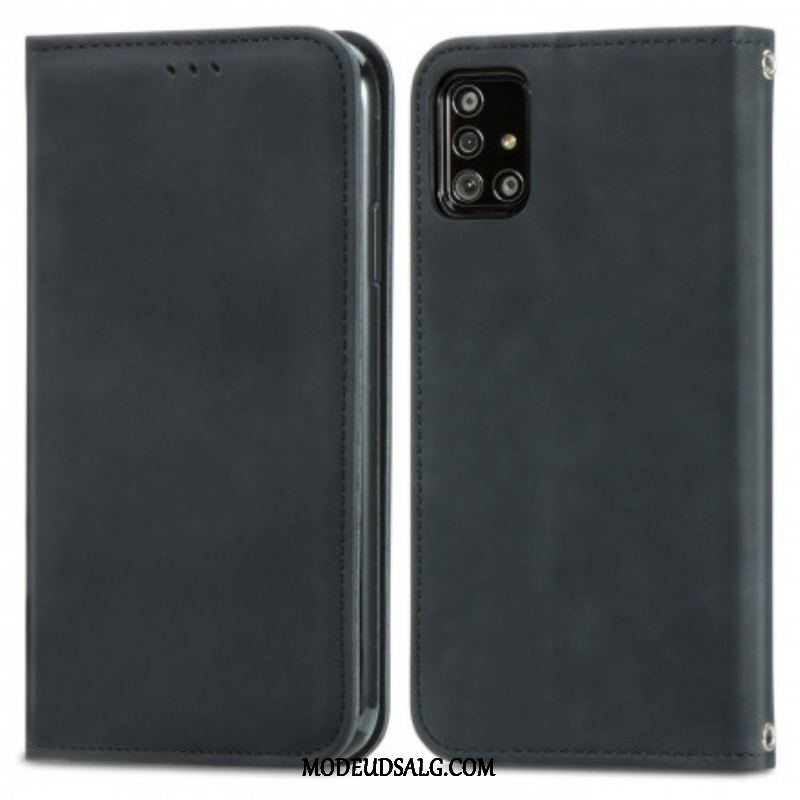 Cover Samsung Galaxy A51 5G Flip Cover Vintage Kunstlæder