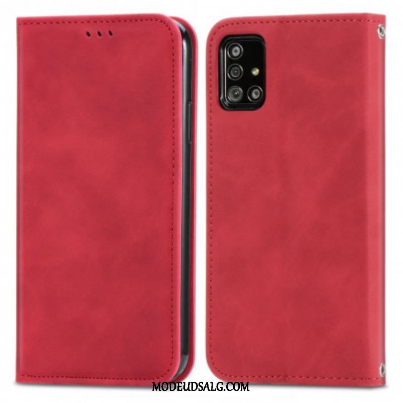 Cover Samsung Galaxy A51 5G Flip Cover Vintage Kunstlæder