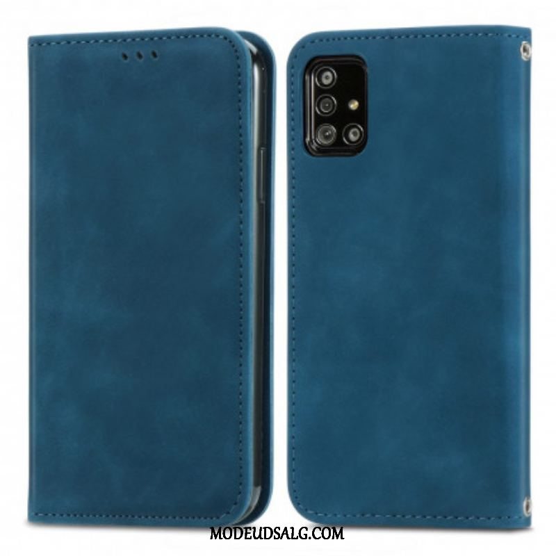 Cover Samsung Galaxy A51 5G Flip Cover Vintage Kunstlæder