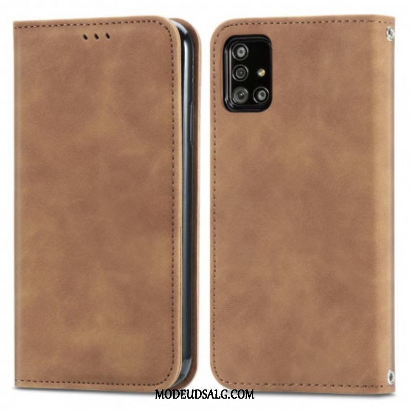 Cover Samsung Galaxy A51 5G Flip Cover Vintage Kunstlæder