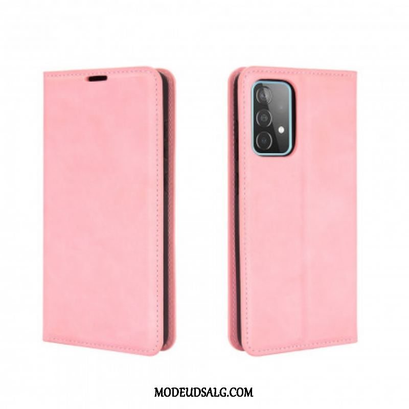 Cover Samsung Galaxy A52 4G / A52 5G / A52s 5G Flip Cover Blødt Lædereffekt