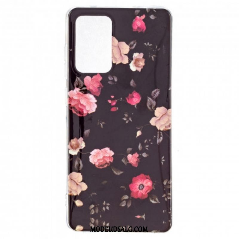 Cover Samsung Galaxy A52 4G / A52 5G / A52s 5G Fluorescerende Blomsterserie