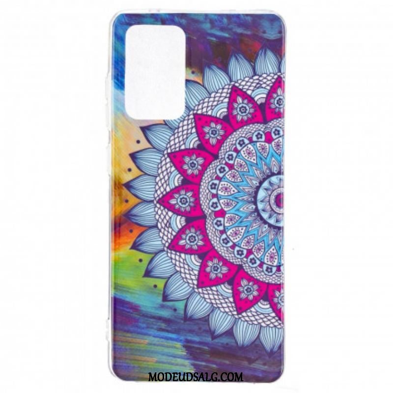 Cover Samsung Galaxy A52 4G / A52 5G / A52s 5G Fluorescerende Farverig Mandala