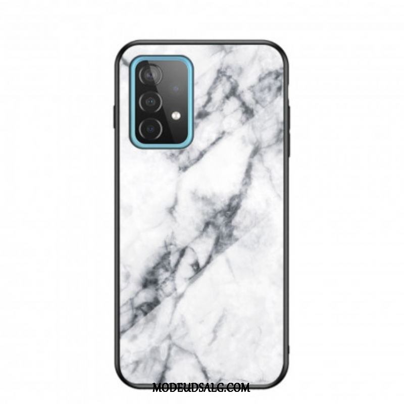 Cover Samsung Galaxy A52 4G / A52 5G / A52s 5G Marmorfarver Hærdet Glas