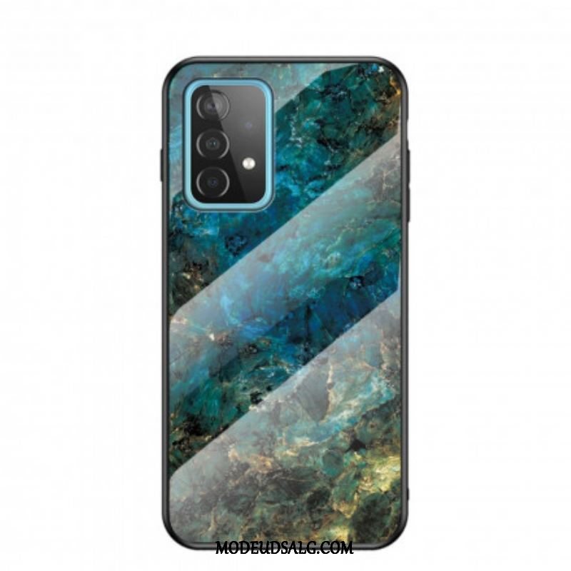 Cover Samsung Galaxy A52 4G / A52 5G / A52s 5G Marmorfarver Hærdet Glas