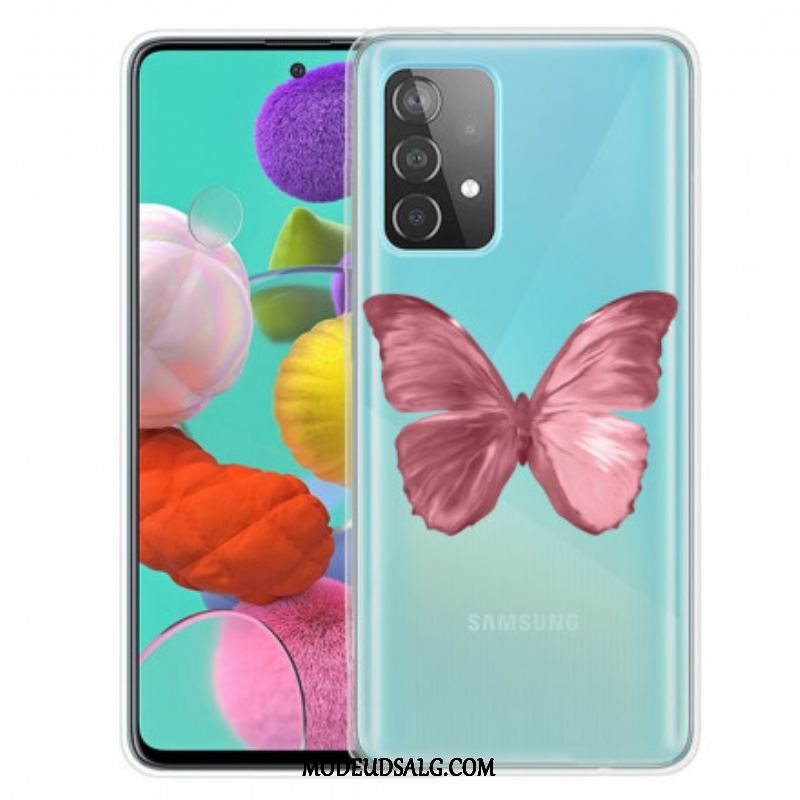 Cover Samsung Galaxy A52 4G / A52 5G / A52s 5G Vilde Sommerfugle