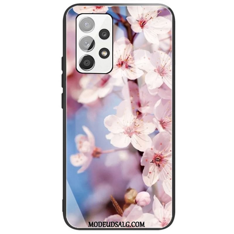 Cover Samsung Galaxy A53 5G Hærdet Glas Blomster