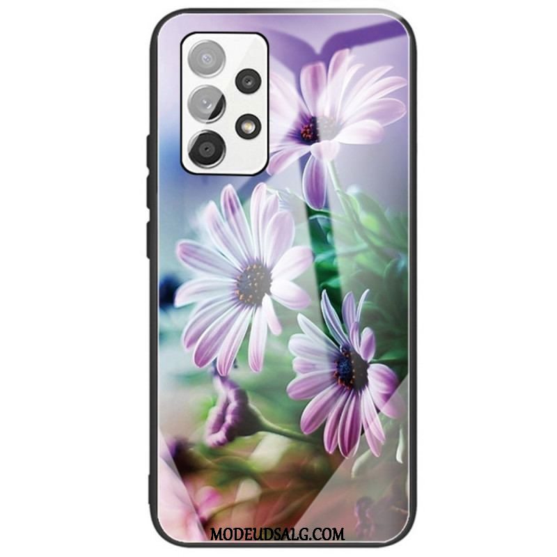 Cover Samsung Galaxy A53 5G Hærdet Glas Blomster