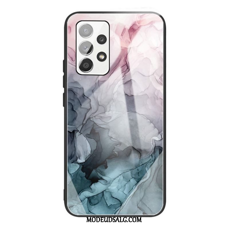 Cover Samsung Galaxy A53 5G Marmor Hærdet Glas