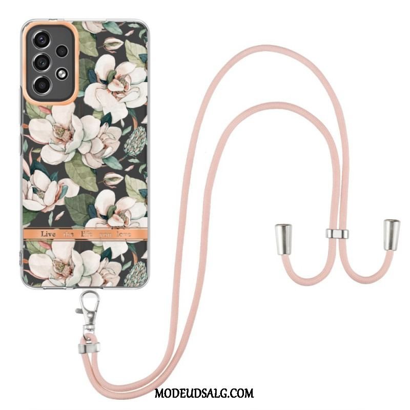 Cover Samsung Galaxy A53 5G Med Snor Blomstersnor