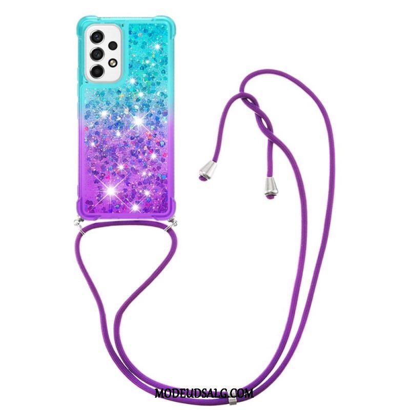 Cover Samsung Galaxy A53 5G Med Snor Glitter Silikonesnor