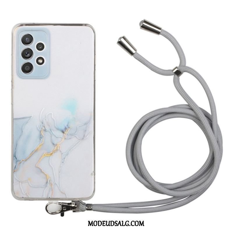 Cover Samsung Galaxy A53 5G Med Snor Med Marmorsnor