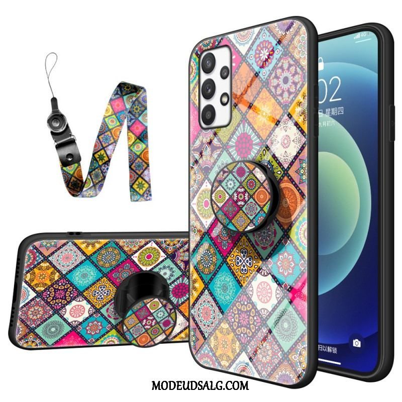 Cover Samsung Galaxy A53 5G Patchwork Magnetisk Holder