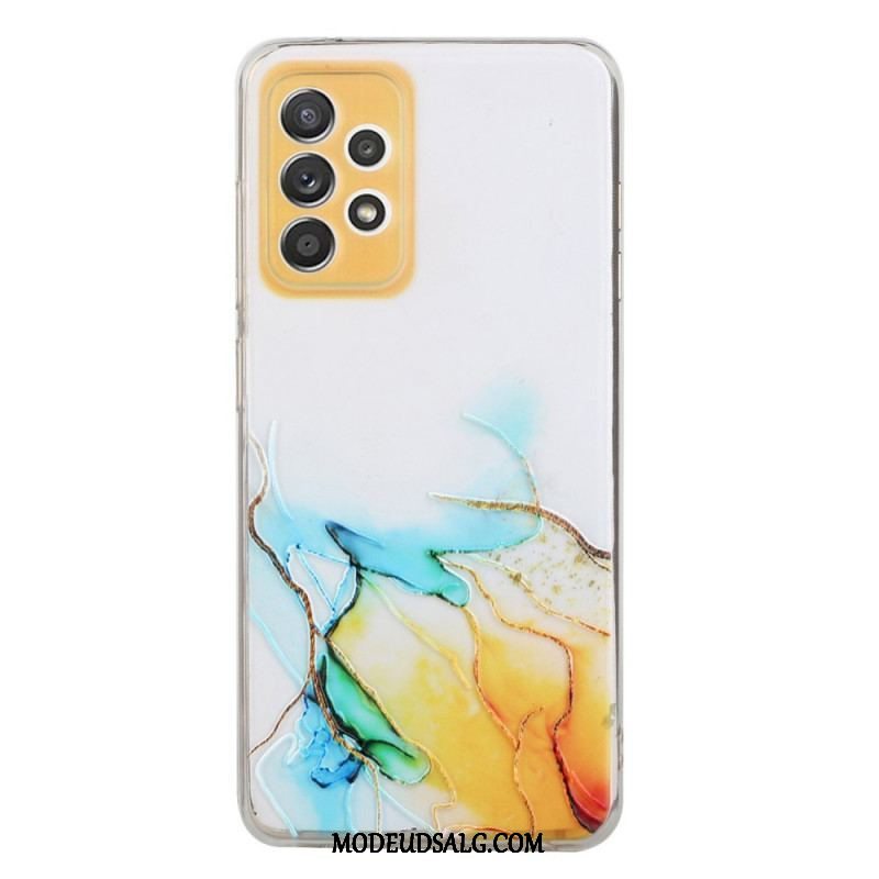 Cover Samsung Galaxy A53 5G Silikone Marmor Effekt