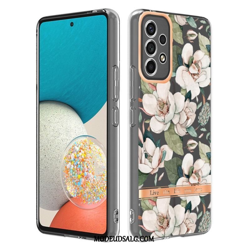 Cover Samsung Galaxy A53 5G Sømløs Blomster