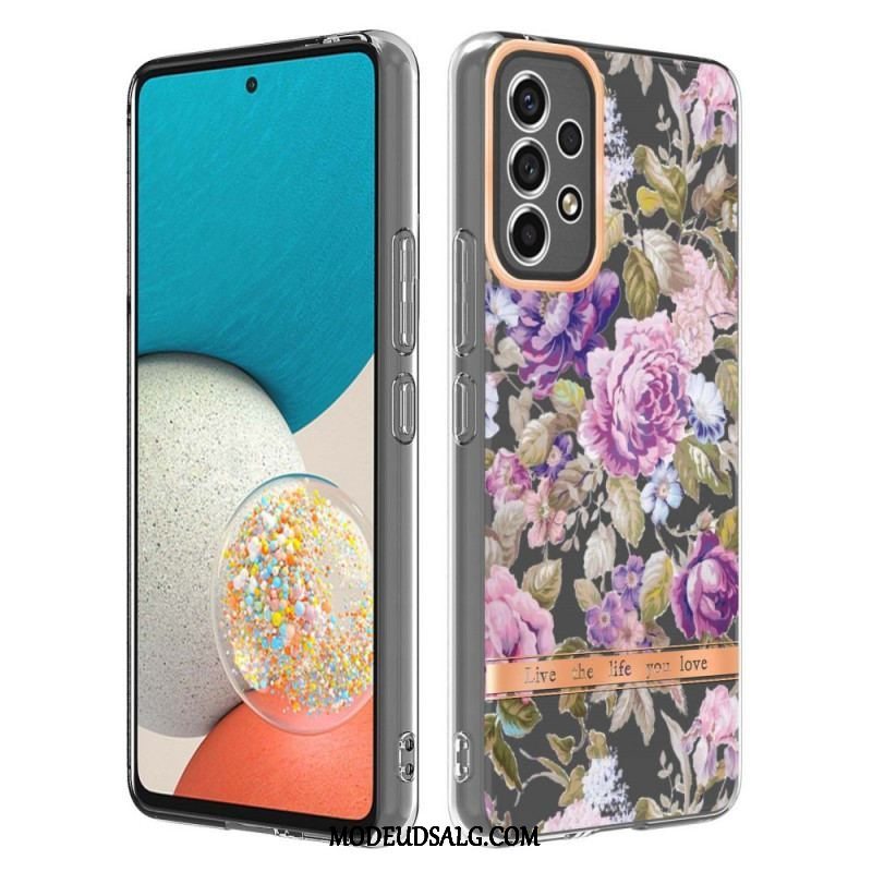 Cover Samsung Galaxy A53 5G Sømløs Blomster