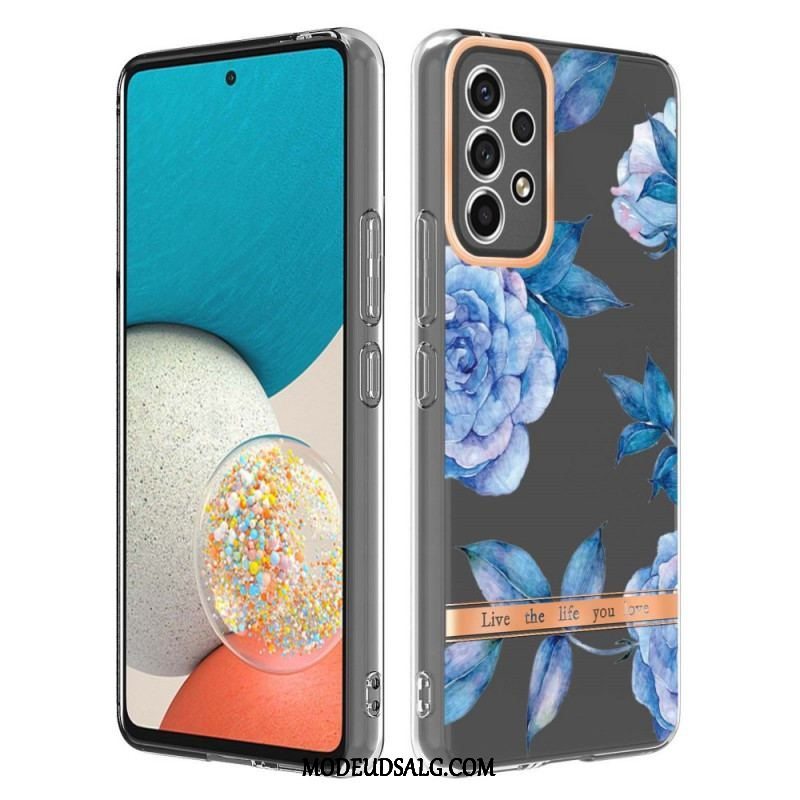 Cover Samsung Galaxy A53 5G Sømløs Blomster