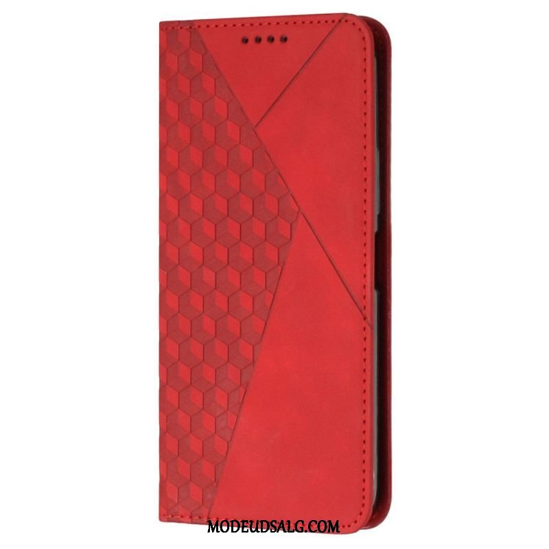 Cover Samsung Galaxy A54 5G Flip Cover Stil Læder 3d Mønster