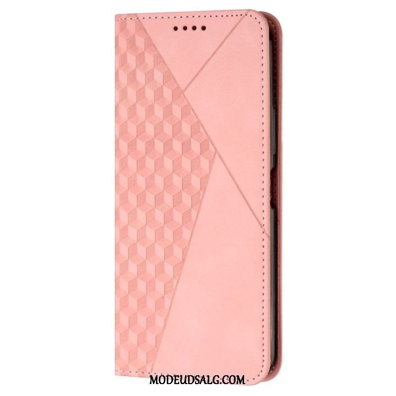 Cover Samsung Galaxy A54 5G Flip Cover Stil Læder 3d Mønster