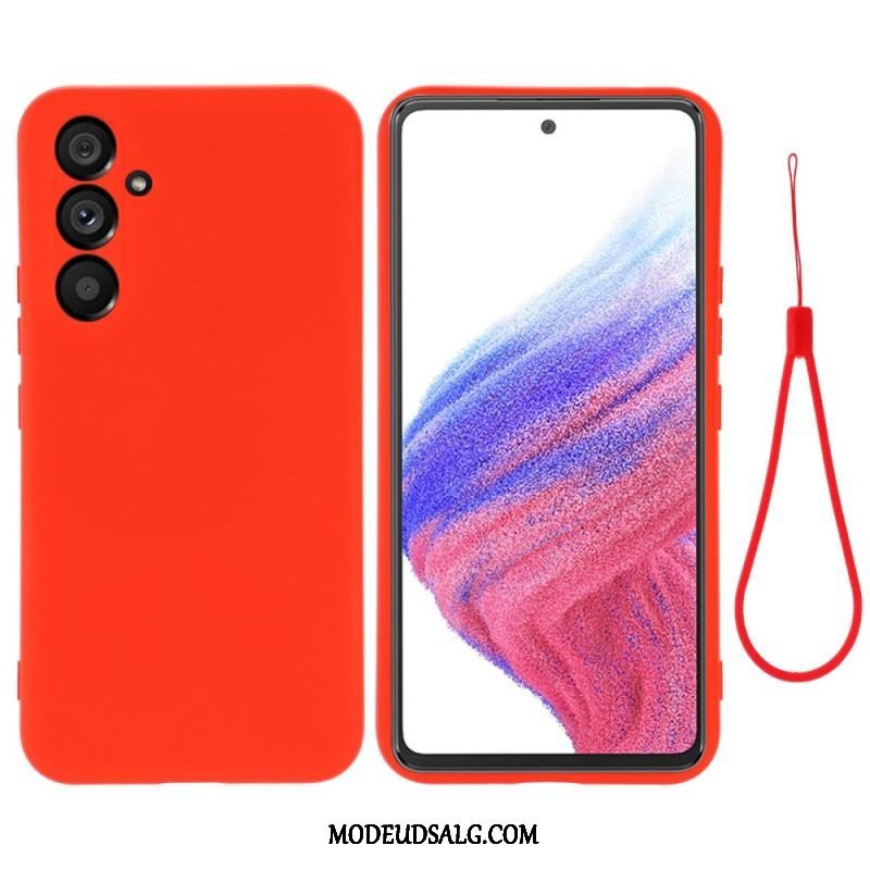 Cover Samsung Galaxy A54 5G Flydende Silikone Med Snor