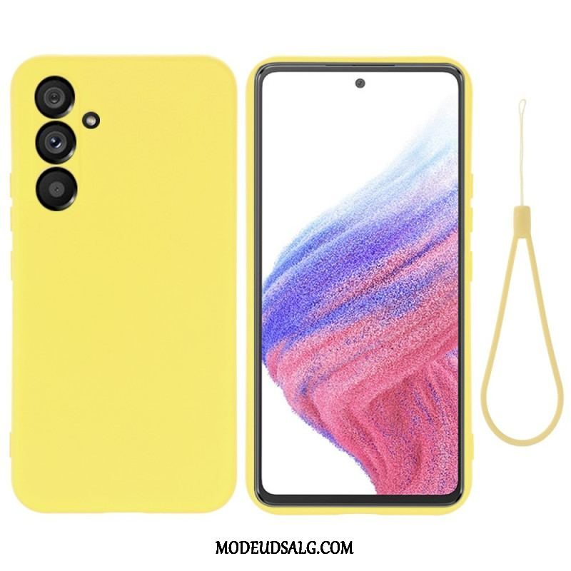 Cover Samsung Galaxy A54 5G Flydende Silikone Med Snor