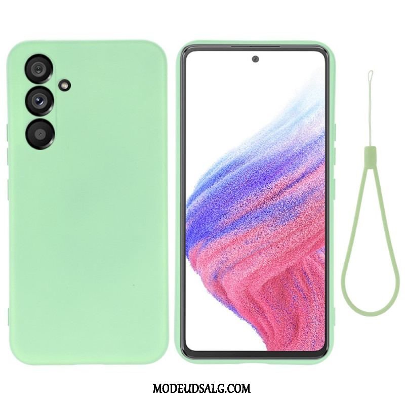 Cover Samsung Galaxy A54 5G Flydende Silikone Med Snor